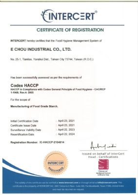 HACCP (2022年更新證書)
